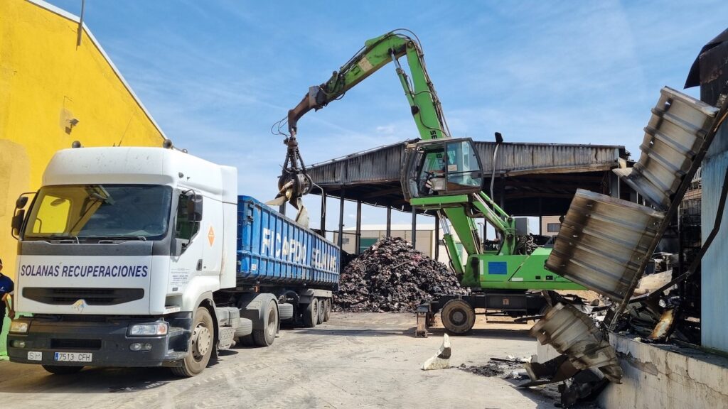 Recogida de paneles fotovoltaicos