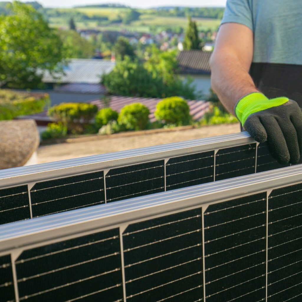 transporte de placas solares